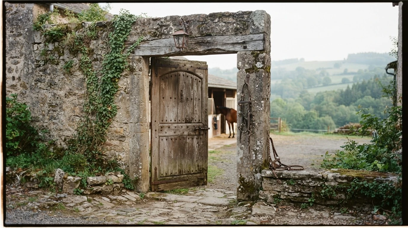 Entrée du Les poneys du Farnier, centre équestre à Brives-Charensac