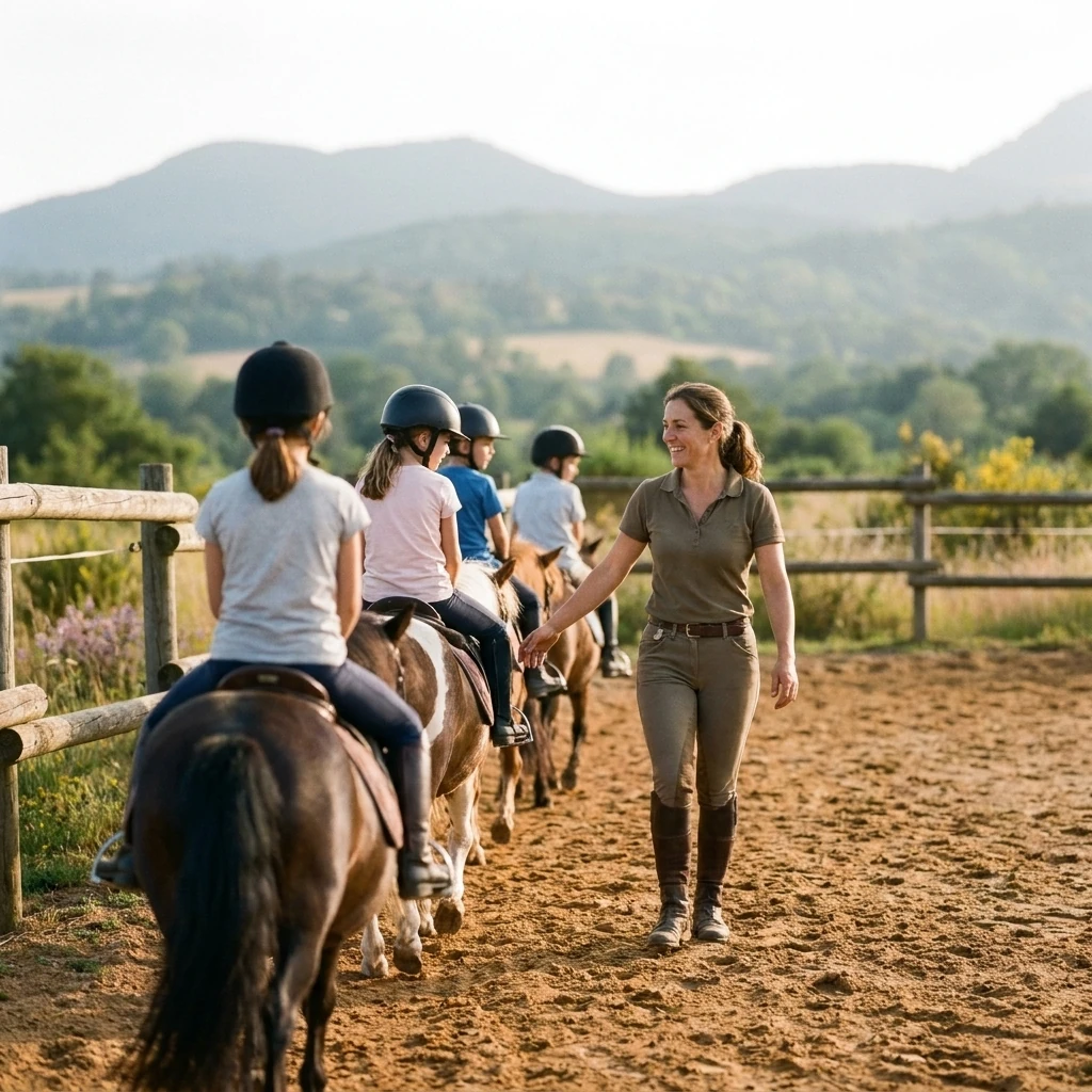 Cours de poney à Brives-Charensac, Haute-Loire